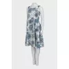Print dress with pockets