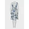 Print dress with pockets