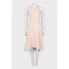 Ruffled hem dress with tag