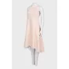 Ruffled hem dress with tag