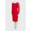 Red dress body-con shape