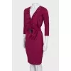 Purple dress with belt