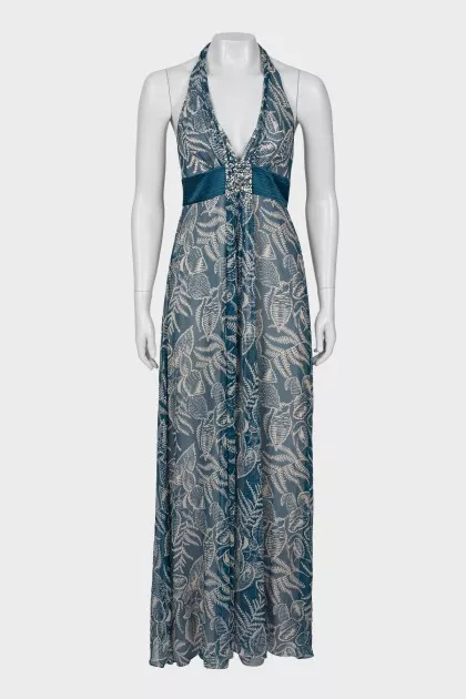 Loose dress in print