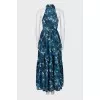 Blue floral maxi dress