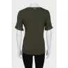 Green t-shirt with ruffles