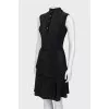 Black suit with striped skirt