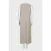 Gray set of dress and cardigan