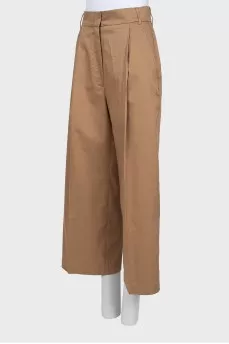 Beige palazzo trousers