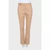 Beige Straight Pants