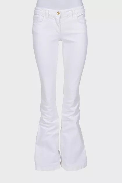 Low rise flared jeans
