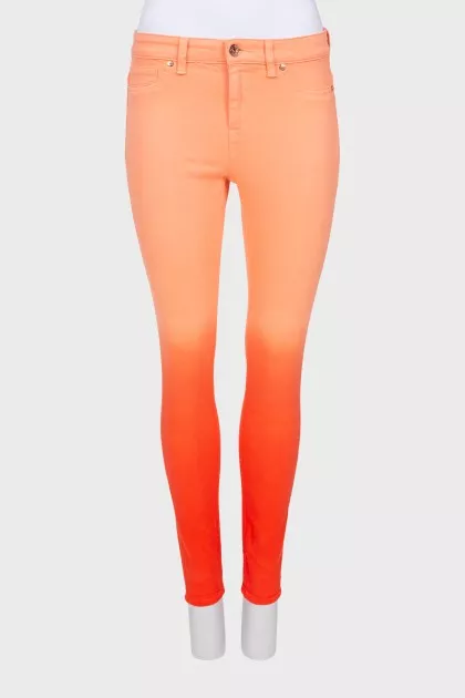 Jeans in gradient print