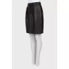 Black embossed skirt