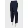 Men's dark blue wool trousers