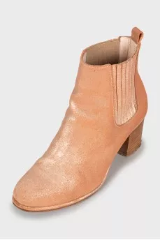 Pink glitter boots