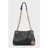 Leather shoulder bag