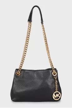 Leather shoulder bag
