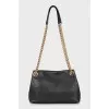 Leather shoulder bag
