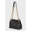Leather shoulder bag