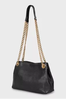 Leather shoulder bag