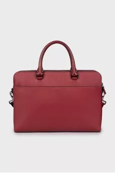 Burgundy briefcase bag