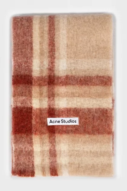 Checkered combo scarf