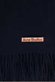 Navy blue wool scarf