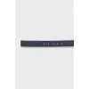 Navy blue leather belt