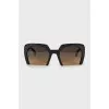 Rectangular black sunglasses