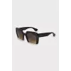 Rectangular black sunglasses