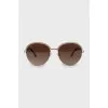 Sunglasses with golden chain