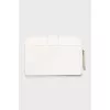 White bag with golden hardware