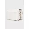 White bag with golden hardware
