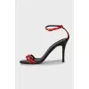 Two tone sandals