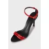 Two tone sandals