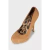 Brown suede shoes