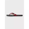 Red flip flops