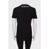 Black T-shirt with slogan