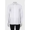 White shirt with a decorated collar