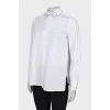White shirt with a decorated collar