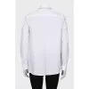 White shirt with a decorated collar