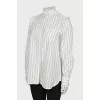 Striped shirt with ruffles
