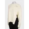 Ripped effect knitted sweater