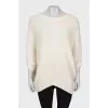 White patterned sweater