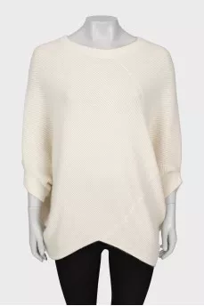 White patterned sweater