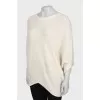 White patterned sweater
