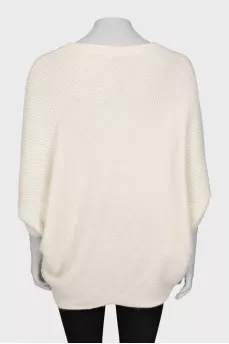 White patterned sweater