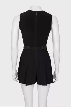 Black V-neck jumpsuit