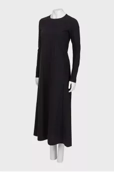 Back slogan maxi dress