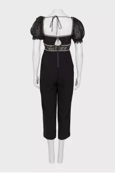 Jumpsuit with embellished top