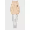Beige skirt with pockets